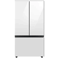 Samsung - BESPOKE 30 cu. ft. French Door Smart Refrigerator with AutoFill Water Pitcher - White Glass--6493503