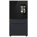 Samsung - BESPOKE 29 cu. ft. 4-Door French Door Smart Refrigerator with Family Hub - Matte Black Steel