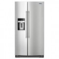 Maytag - 20.6 Cu. Ft. Side-by-Side Refrigerator - Stainless Steel-5889030