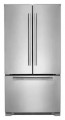 JennAir - RISE 21.9 Cu. Ft. French Door Counter-Depth Refrigerator with Gourmet Bay drawer and TriSensor Climate Control - Stainless Steel--6420917