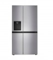 LG - 27.2 cu ft Side by Side Refrigerator with SpacePlus Ice - Platinum silver