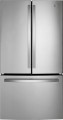 GE - 27.0 Cu. Ft. French Door Refrigerator with Internal Water Dispenser - Fingerprint resistant stainless steel