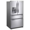 Whirlpool - 24.5 Cu. Ft. French Door Refrigerator with Two-Tier Freezer Storage - Stainless Steel