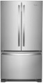 Whirlpool - 20 Cu. Ft. French Door Refrigerator with Elevated Deli Drawer - Stainless Steel