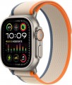 Apple Watch Ultra 2 (GPS + Cellular) 49mm Titanium Case with Orange/Beige Trail Loop - M/L - Titanium