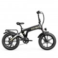 Heybike - Tyson Foldable E-bike w/ 55mi Max Operating Range & 28 mph Max Speed - Black