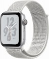 Apple - Apple Watch Nike+ Series 4 (GPS), 40mm Silver Aluminum Case with Summit White Nike Sport Loop - Silver Aluminum