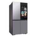 Samsung - OPEN BOX Bespoke 29 Cu. Ft. 4-Door Flex French Door Smart Refrigerator with AI Family Hub+ and AI Vision Inside - Stainless Steel