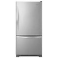 Whirlpool - 21.9 Cu. Ft. Bottom-Freezer Refrigerator - Stainless Steel