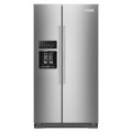 KitchenAid - 19.8 Cu. Ft. Side-by--Side Counter-Depth Refrigerator - Stainless Steel--6581155