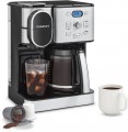 Cuisinart - 12 Cup 2-In-1 Coffee Center Coffeemaker - Black Stainless