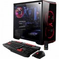 CybertronPC - CLX SET Desktop - AMD Ryzen 3-Series - 8GB Memory - AMD Radeon RX 560 - 120GB Solid State Drive + 1TB Hard Drive - Black/Red