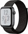 Apple - Apple Watch Nike+ Series 4 (GPS), 44mm Space Gray Aluminum Case with Black Nike Sport Loop - Space Gray Aluminum