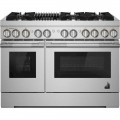 JennAir - RISE 6.3 Cu. Ft. Self-Cleaning Freestanding Dual Fuel Convection Range - Stainless Steel