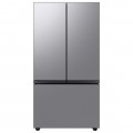 Samsung - BESPOKE 30 cu. ft. 3-Door French Door Smart Refrigerator with Beverage Center - Stainless Steel