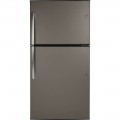 GE - 21.2 Cu. Ft. Top-Freezer Refrigerator Slate