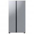 Samsung - BESPOKE Side-by-Side Smart Refrigerator with Beverage Center - Stainless Steel