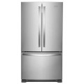 Whirlpool - 24.5 Cu. Ft. French Door Refrigerator with Two-Tier Freezer Storage - Stainless Steel--659502