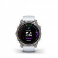 Garmin - epix Pro (Gen 2) Sapphire Edition 47mm Fiber-reinforced polymner - Titanium with Whitestone Band