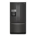 Whirlpool - 24.7 Cu. Ft. French Door Refrigerator with Elevated Deli Drawer - Black