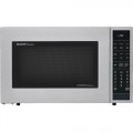 Sharp - Carousel 1.5 Cu. Ft. Mid-Size Microwave - Silver