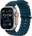 Apple Watch Ultra 2 (GPS + Cellular) 49mm Titanium Case with Blue Ocean Band - Titanium