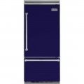 Viking - Professional 5 Series Quiet Cool 20.4 Cu. Ft. Bottom-Freezer Built-In Refrigerator - Cobalt blue