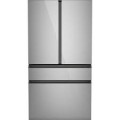 Café - 23.2 Cu. Ft. 4-Door French Door Counter-Depth Smart Refrigerator with Dual Dispense AutoFill Pitcher - Platinum Glass