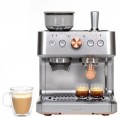 Café - Bellissimo Semi-Automatic Espresso Machine with 15 bars of pressure, Milk Frother, and Built-In Wi-Fi - Steel Silver