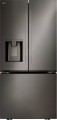 LG - Standard Depth MAX 24.5 Cu. Ft. Smart French Door Refrigerator with Dual Ice - Black Stainless Steel