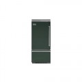 Viking - Professional 5 Series Quiet Cool 20.4 Cu. Ft. Bottom-Freezer Built-In Refrigerator - Blackforest Green