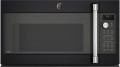 GE - Café Series 1.7 Cu. Ft. Convection Over-the-Range Microwave with Sensor Cooking - Black Slate