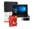 HP 15-ac143dx Laptop, Microsoft Office 365, Internet Security Software, Sleeve & Flash Drive Package