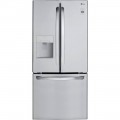 LG - 21.8 Cu. Ft. French Door Refrigerator - Stainless steel