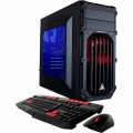 CybertronPC - Steel Desktop - Intel Core i7-7800X - 16GB Memory - NVIDIA GeForce GTX 1070 - 120GB SSD + 1TB Hard Drive - Black/Red