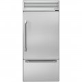 Monogram 21.3 Cu. Ft. Bottom-Freezer Refrigerator - Stainless steel