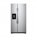 Whirlpool - 24.6 Cu. Ft. Side-by-Side Refrigerator - Monochromatic Stainless Steel