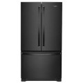 Whirlpool - 20 Cu. Ft. French Door Refrigerator with Elevated Deli Drawer - Black