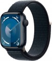 Apple Watch Series 9 (GPS) 41mm Midnight Aluminum Case with Midnight Sport Loop - Midnight