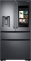 Samsung - Family Hub 24.2 Cu. Ft. 3-Door French Door Fingerprint Resistant Refrigerator - Black Stainless Steel-6586630