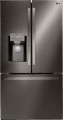 LG - 26.2 Cu. Ft. French Door Smart Wi-Fi Enabled Refrigerator - Black stainless steel