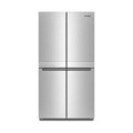 KitchenAid - 19.4 Cu. Ft. Bottom-Freezer 4-Door French Door Refrigerator - Stainless Steel