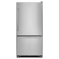 KitchenAid - 19 Cu. Ft. Bottom-Freezer Refrigerator with Produce Preserver - Stainless Steel--6581486