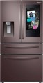 Samsung Family Hub 22.2 Cu.Ft. 4-Door French Door Counter-Depth Refrigerator - Fingerprint Resistant Tuscan Stainless Steel