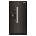 KitchenAid - 24.8 Cu. Ft. Side-by-Side Refrigerator - Black Stainless Steel