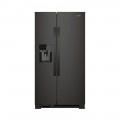 Whirlpool - 24.6 Cu. Ft. Side-by-Side Refrigerator - Black