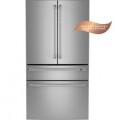 Café - 23.2 Cu. Ft. 4-Door French Door Counter-Depth Smart Refrigerator with Dual Dispense AutoFill Pitcher - Stainless Steel