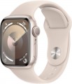 Apple Watch Series 9 (GPS) 41mm Starlight Aluminum Case with Starlight Sport Band - M/L - Starlight