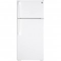 GE - 16.6 Cu. Ft. Top-Freezer Refrigerator - White