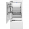 Bertazzoni - Heritage Series 17.7 Cu. Ft. Bottom-Freezer Built-In Refrigerator - White